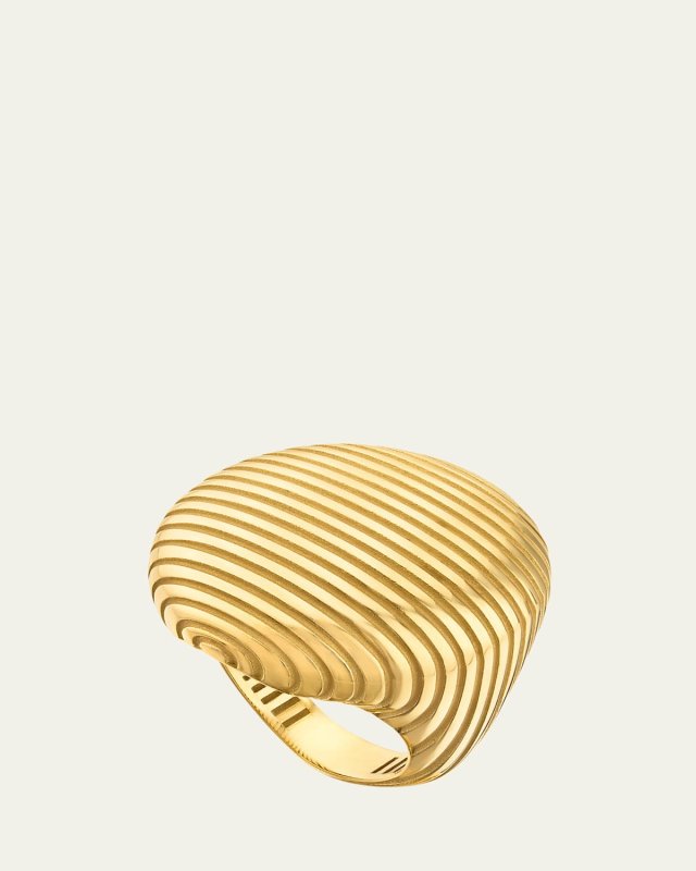 18K Yellow Gold Isla Dome Ring